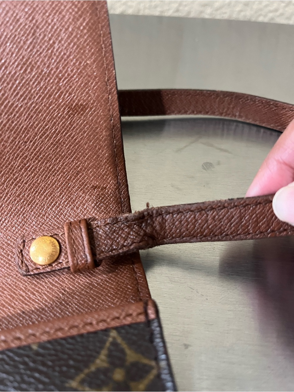 LOUIS VUITTON MONOGRAM BORDEAUX CROSSBODY SHOULDER BAG VINTAGE - Picture 8 of 16
